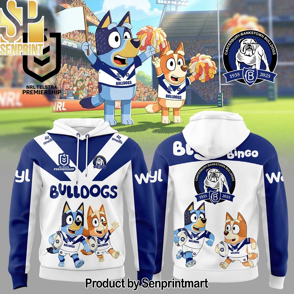 Canterbury Bulldogs x Bluey and Bingo Hoodie – Sports Fan Outfit 2132