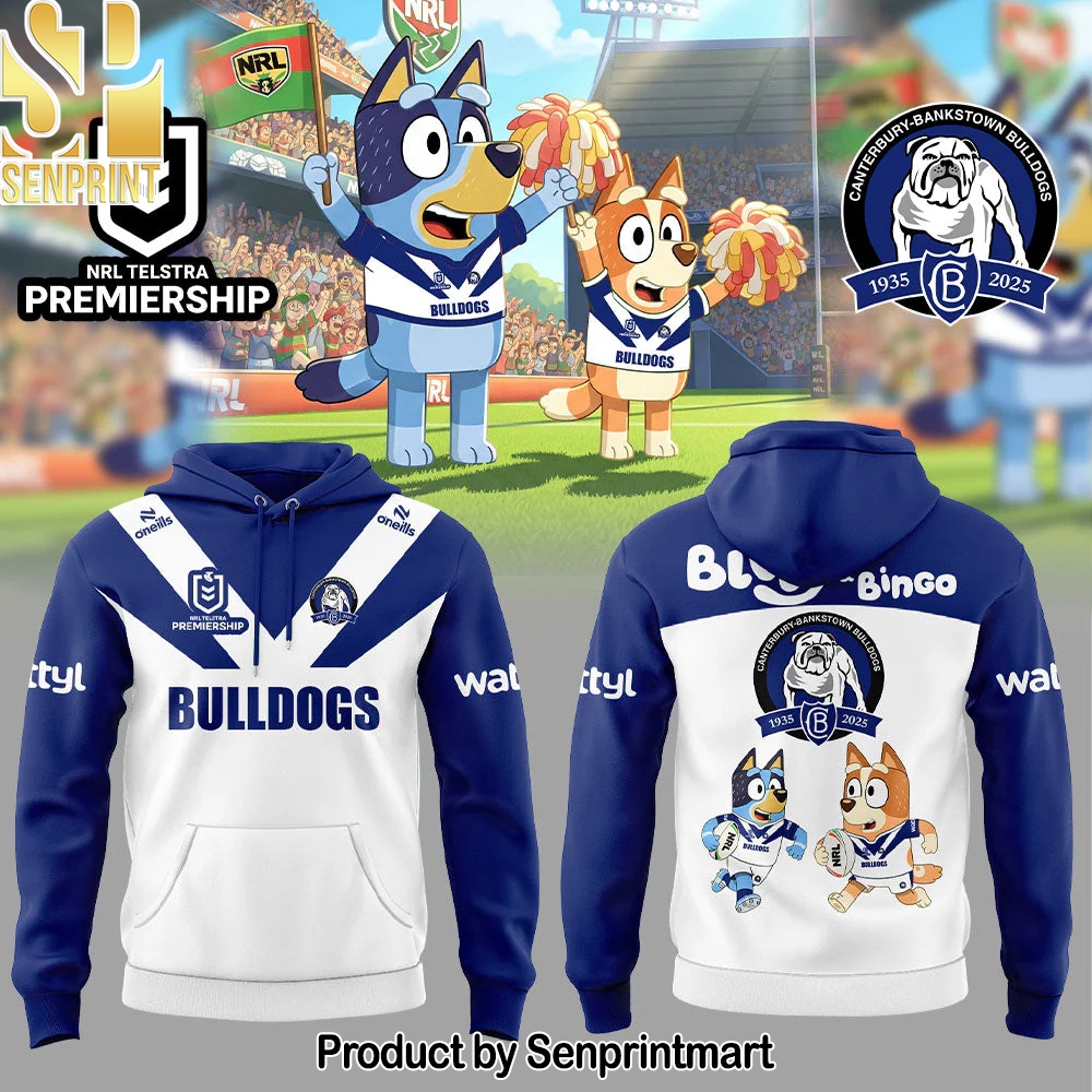 Canterbury Bulldogs x Bluey and Bingo Hoodie – Sports Fan Outfit 3001
