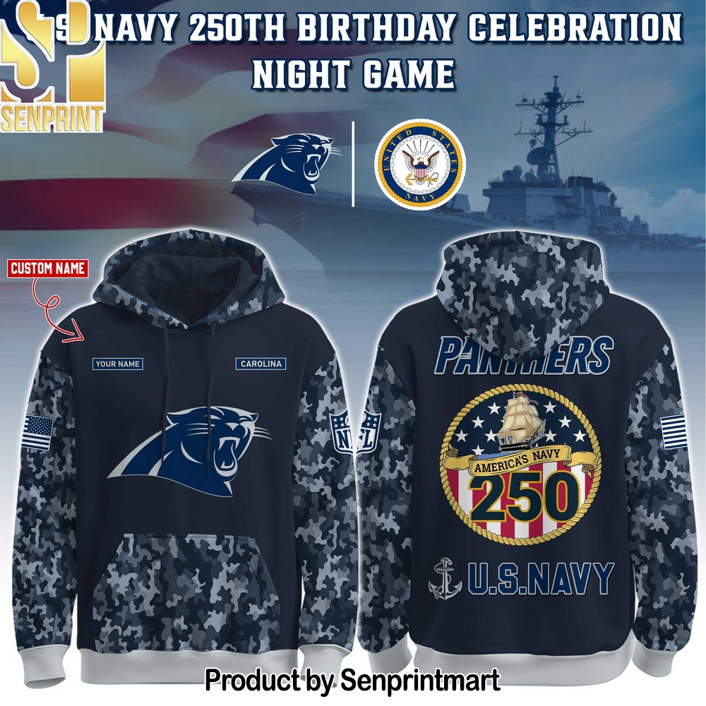 Carolina Panthers Navy 250th Birthday For Fans Shirt – Sports Fan Outfit 3051