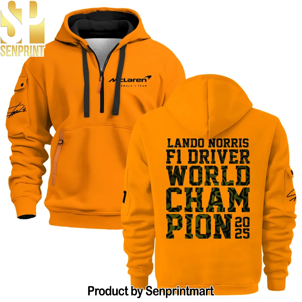 Champion From  4 to  1 Lando Norris McLaren F1 Team Hoodie 3D Casual Shirt – Sports Fan Outfit 4176