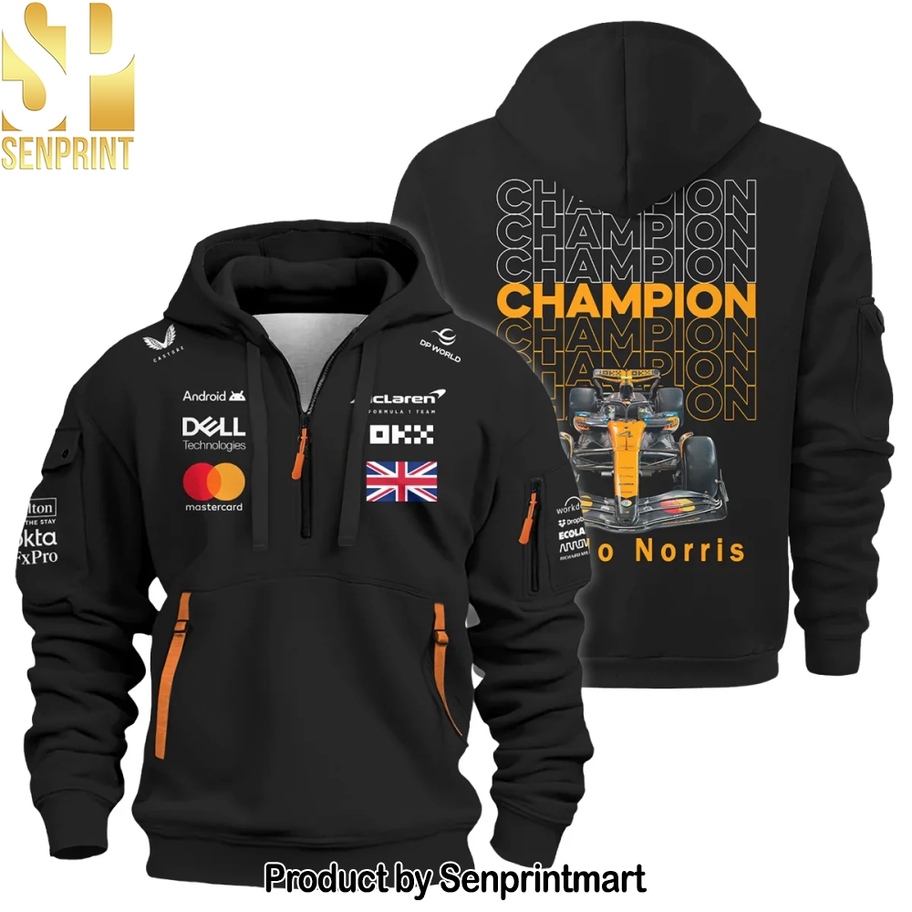 Champion From  4 to  1 Lando Norris McLaren F1 Team Hoodie 3D Casual Shirt – Sports Fan Outfit 4183