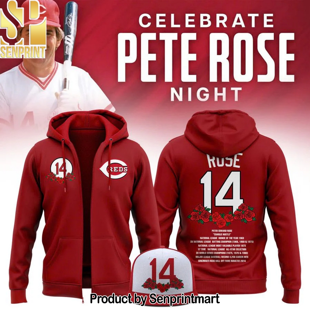 Cincinnati Reds 2025 Pete Rose Day 3D Unisex Shirt – Sports Fan Outfit 2882