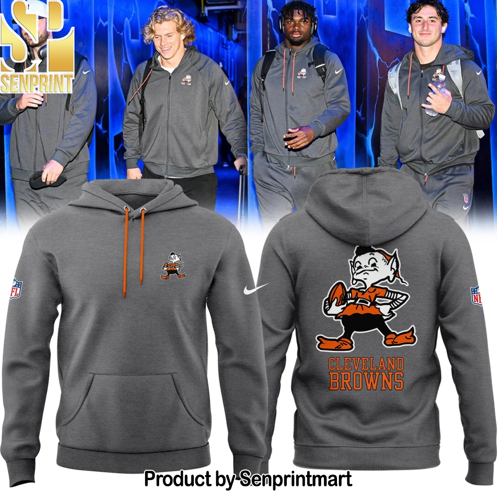 Cleveland Browns Sideline Team Issue Club Men’s Hoodie – Sports Fan Outfit 3215