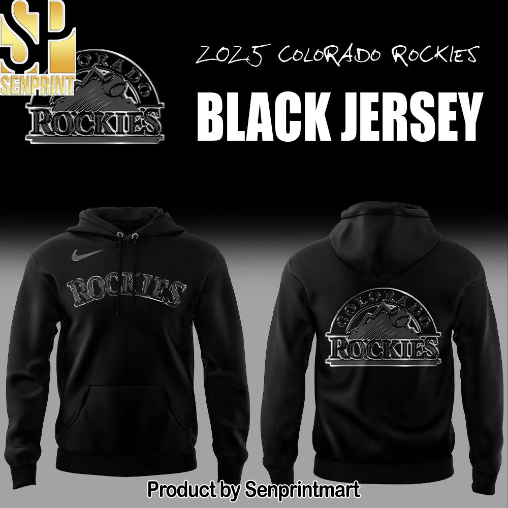 Colorado Rockies Back In Black Hoodie – Sports Fan Outfit 1892