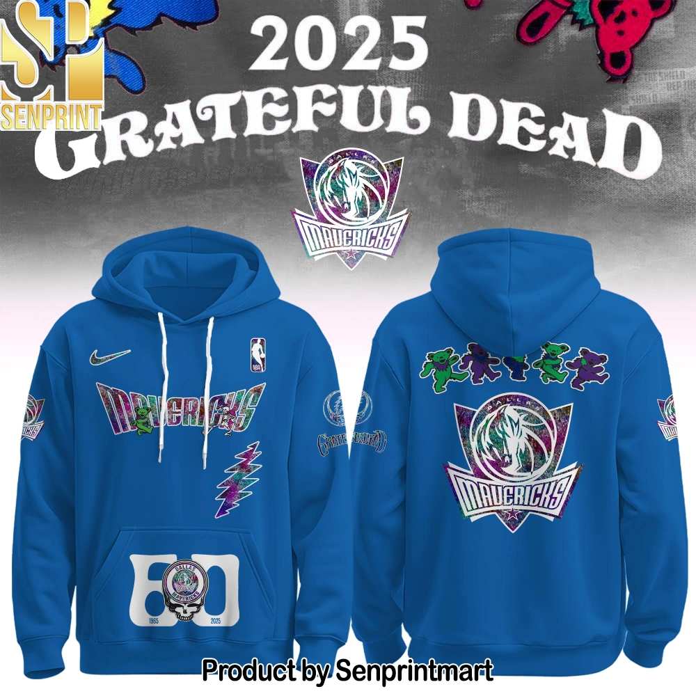 Dallas Mavericks x Grateful Dead 60th Hoodie Editions Limited 1965 2025 – Sports Fan Outfit 3724
