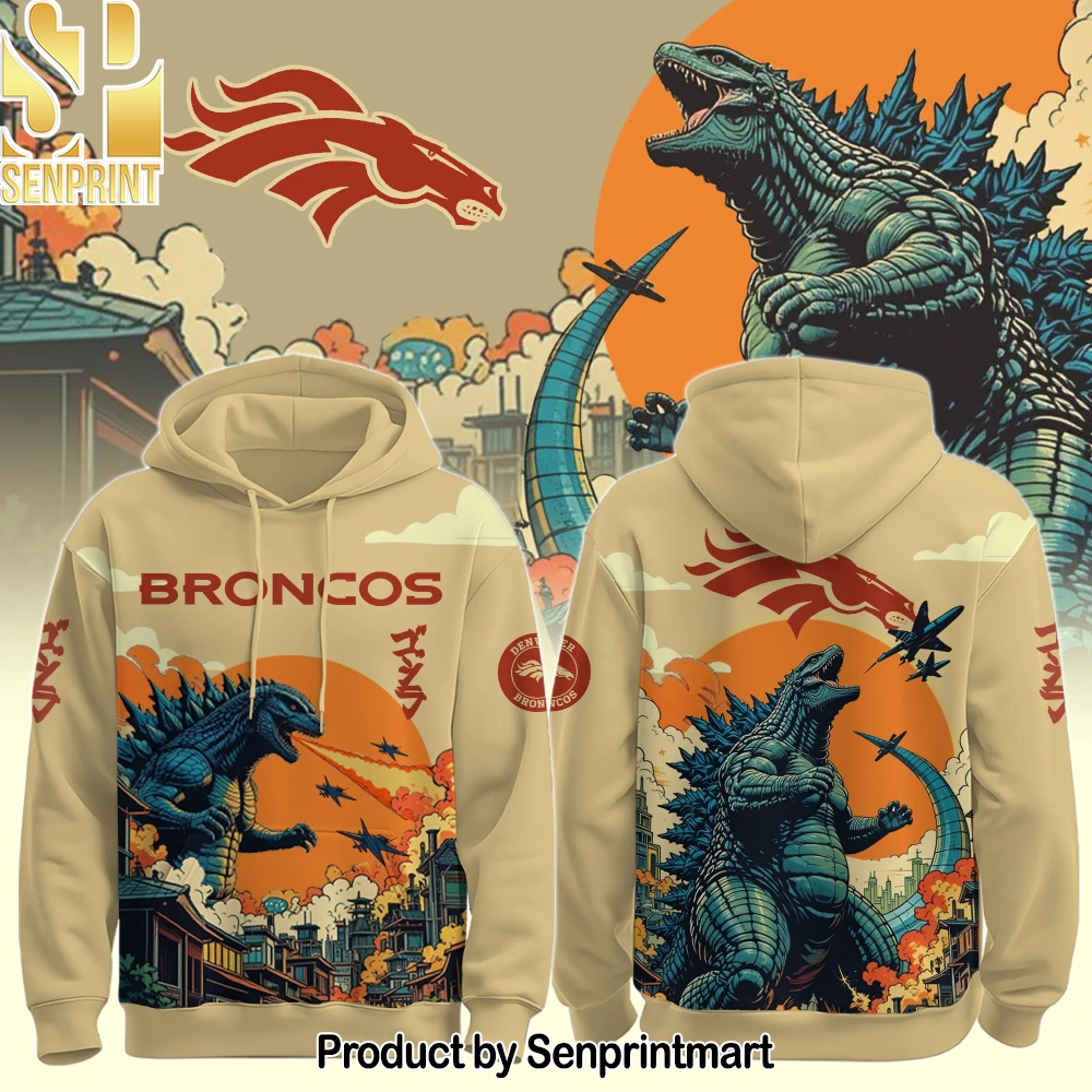 DEN Broncos Special Godzilla Hoodie – Sports Fan Outfit 2179