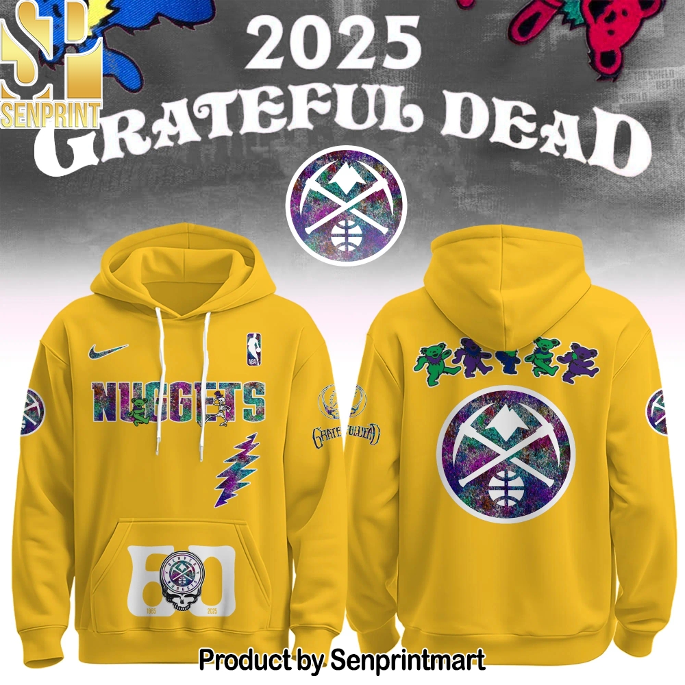 Denver Nuggets x Grateful Dead 60th Hoodie Editions Limited 1965 2025 – Sports Fan Outfit 3819