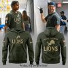 Detroit Lions Salute to Service Sideline 2025 Hoodie Custom NAME – Sports Fan Outfit 3785