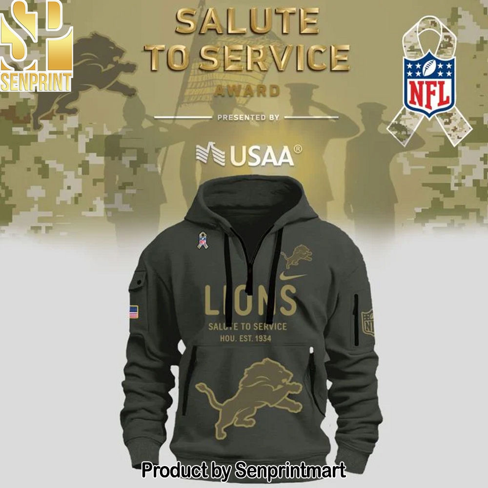 Detroit Lions Salute to Service Sideline 2025 new Hoodie – Sports Fan Outfit 3258