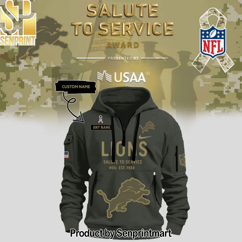Detroit Lions Salute to Service Sideline 2025 new Hoodie – Sports Fan Outfit 3646