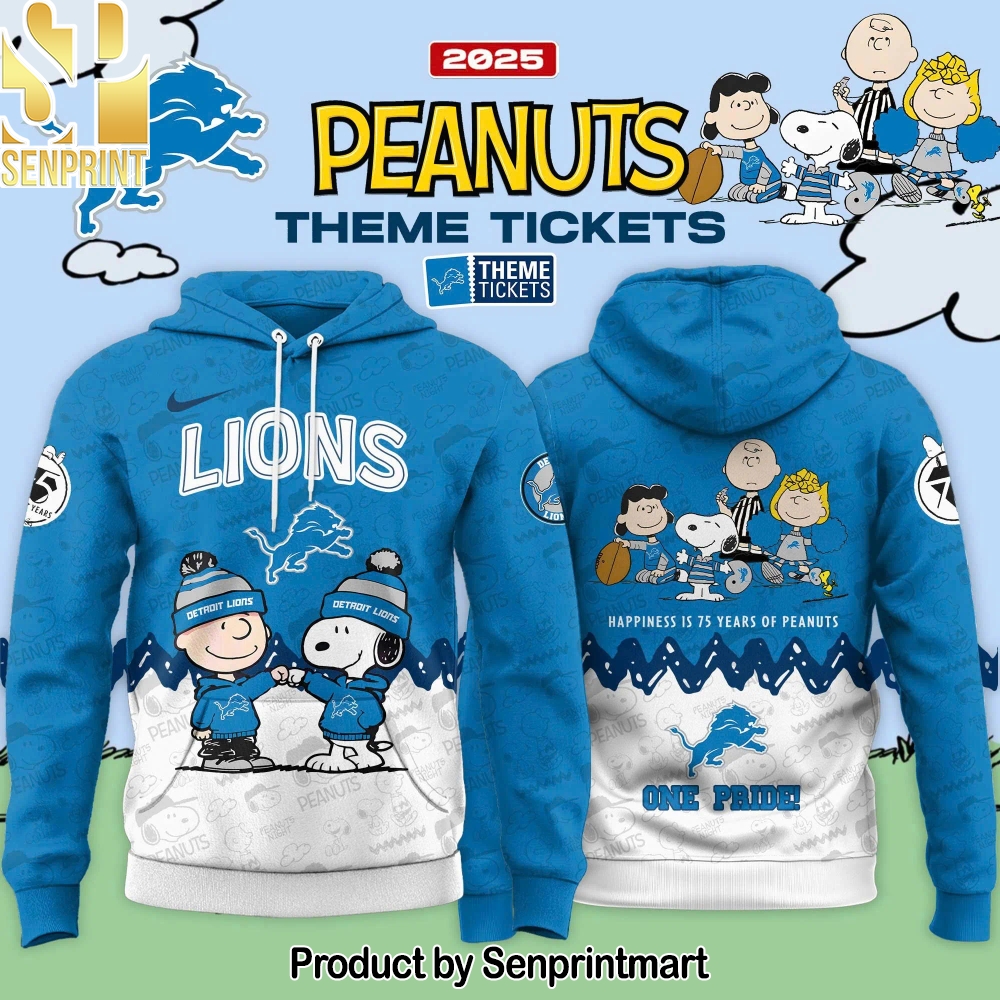 Detroit Lions x Peanuts Limited Editions 2025 Hoodie – Sports Fan Outfit 3222