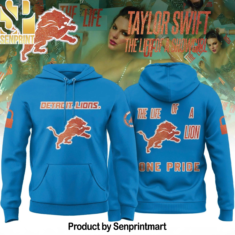 Detroit Lions x Taylor Swift _The Life of a Showgirl_ Album Limited Editions 2025 Hoodie – Sports Fan Outfit 4212