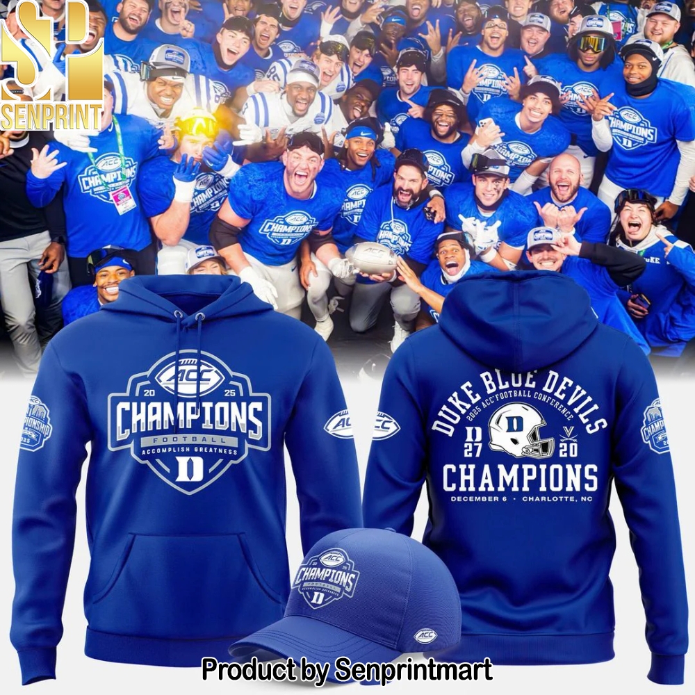 Duke Blue Devils football 2025 ACC Champs Unisex Shirt – Sports Fan Outfit 2768