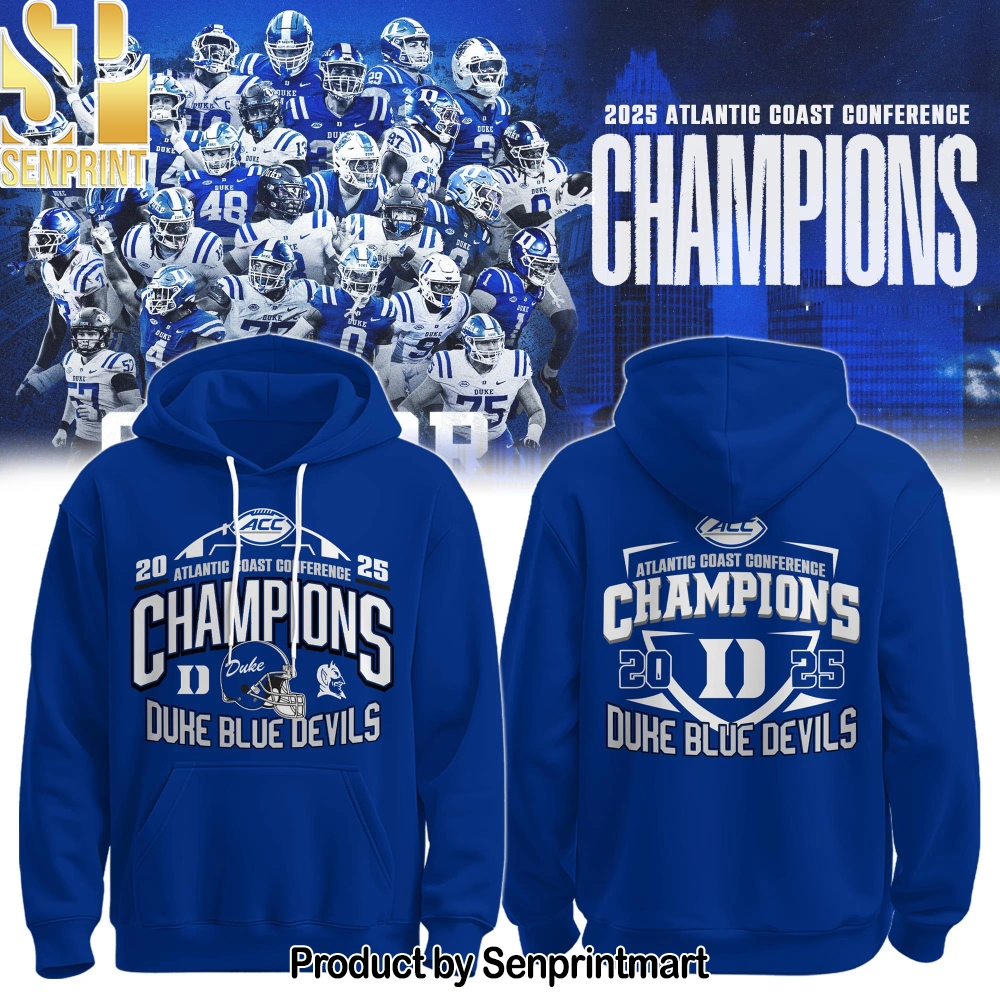 Duke Blue Devils football 2025 ACC Champs Unisex Shirt – Sports Fan Outfit 2895