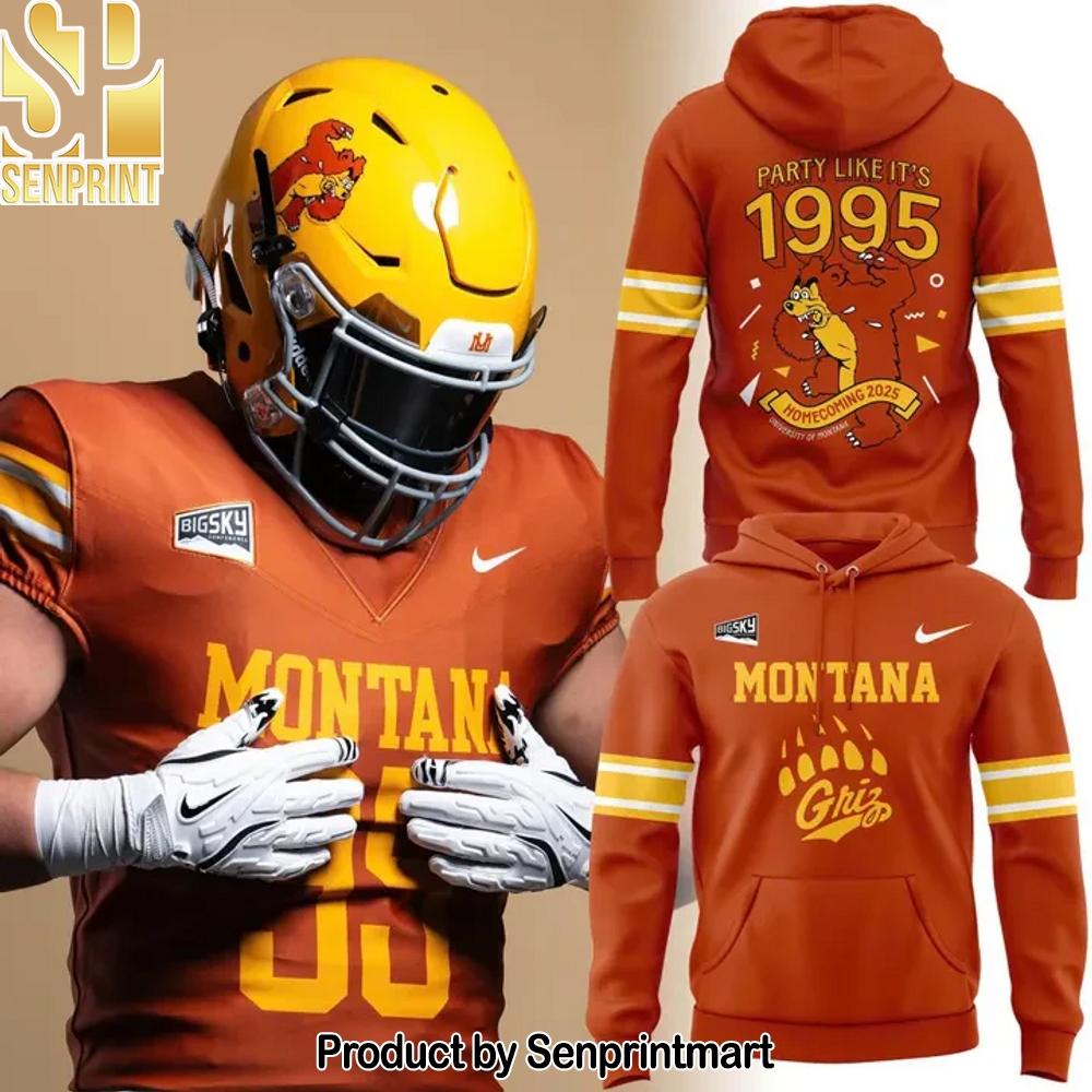 Exclusive Edition Montana Griz 1995 Anniversary Edition Uniforms Hoodie – Sports Fan Outfit 2375
