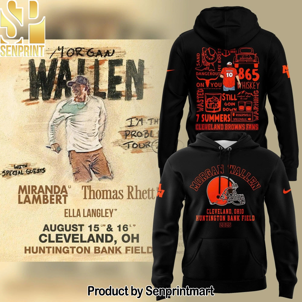 Exclusive Morgan Wallen x Cleveland Browns For Fans Casual Shirt – Sports Fan Outfit 3186