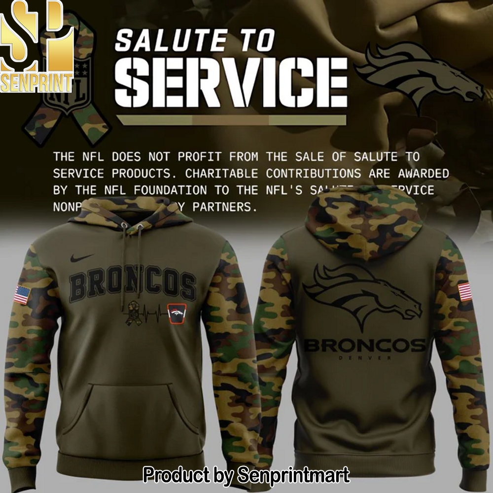 Exclusive Version Denver Broncos Salute to Service Hoodie 2025 – Sports Fan Outfit 2495