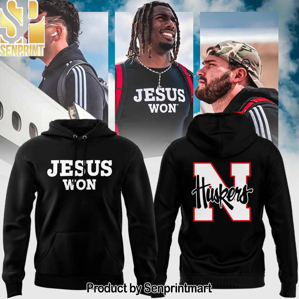 Exclusive Version Nebraska Football Jesus Won Hoodie 2025 – Sports Fan Outfit 2277