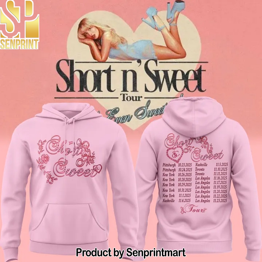 Exclusive Version Short N’ Sweet Tour Pittsburgh Pink Hoodie 2025 – Sports Fan Outfit 3827