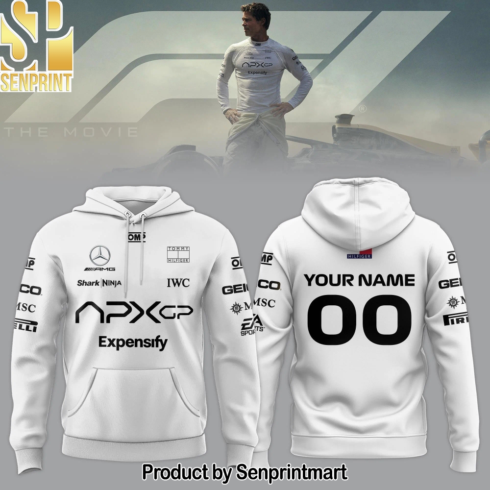 F1 The Movie 2025 APXGP Brad Pitt Custom Hoodie – Sports Fan Outfit 3138