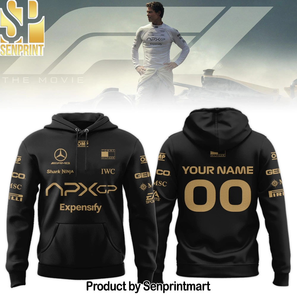F1 The Movie 2025 APXGP Brad Pitt Custom Hoodie – Sports Fan Outfit 3139
