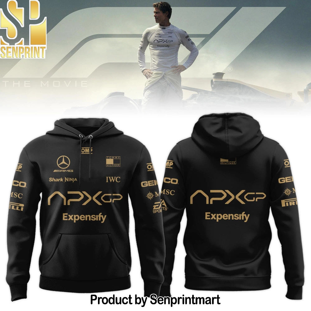 F1 The Movie 2025 APXGP Brad Pitt Hoodie – Sports Fan Outfit 2556