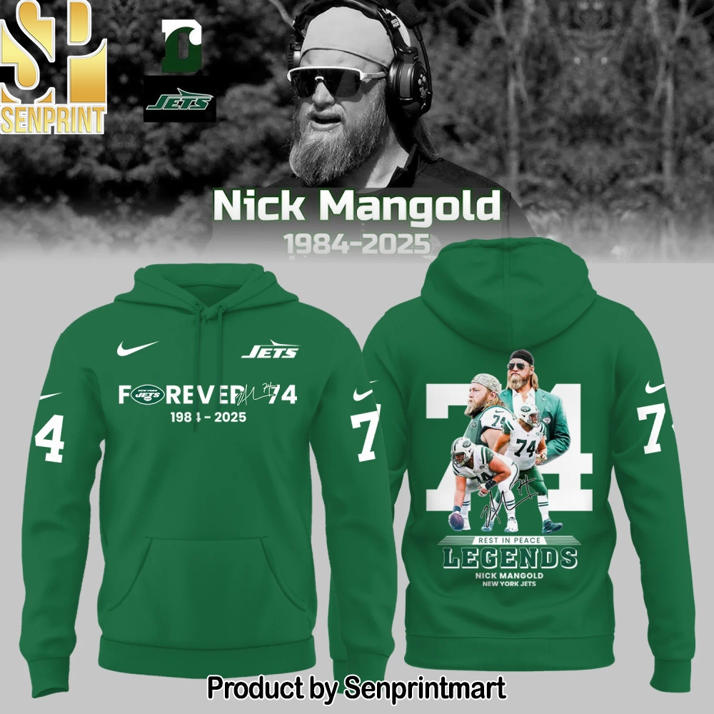 Forever 74 Nick Mangold Will Forever Be A Jet Hoodie – Sports Fan Outfit 1275
