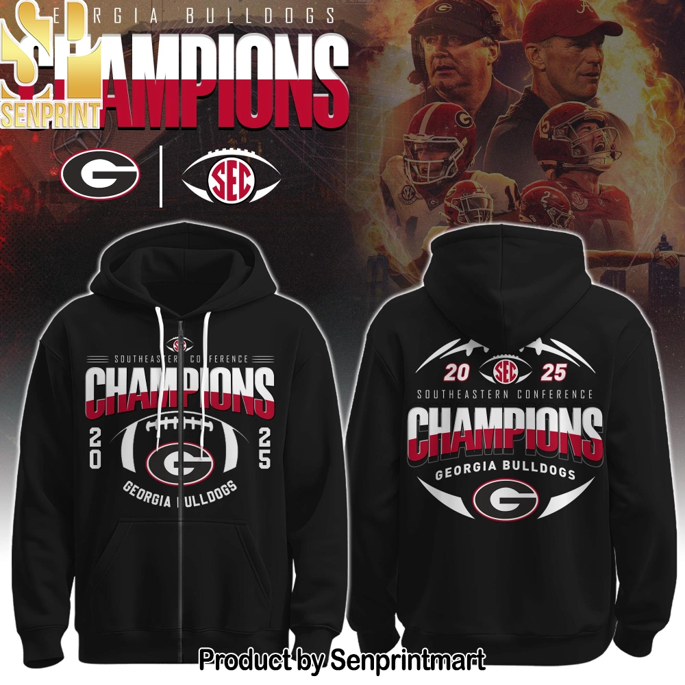 Georgia Bulldogs 2025 SEC Conference Champions Casual Shirt – Sports Fan Outfit 1618