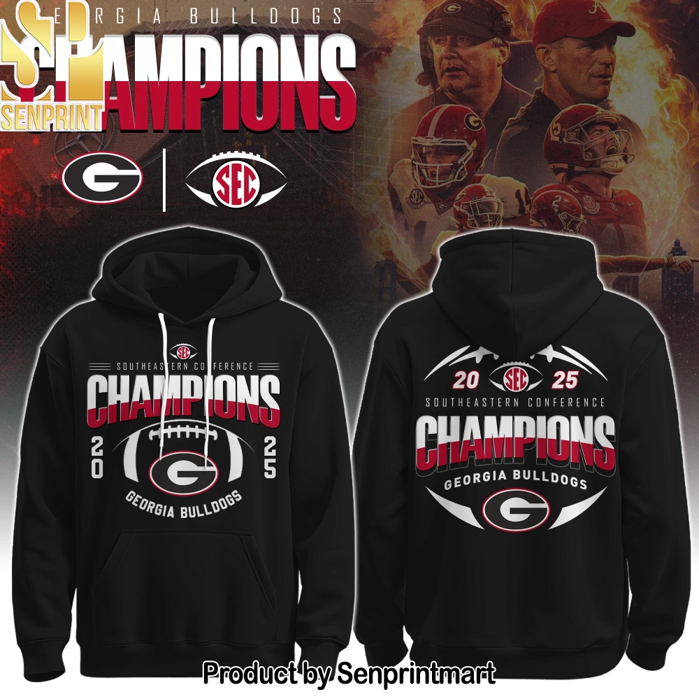 Georgia Bulldogs 2025 SEC Conference Champions Unisex Shirt – Sports Fan Outfit 1237