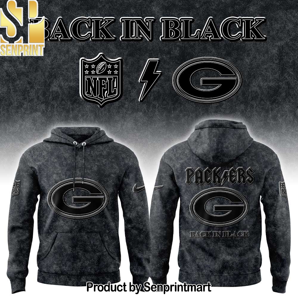 Green Bay Packers Back in Black 2025 Unisex Shirt – Sports Fan Outfit 2825
