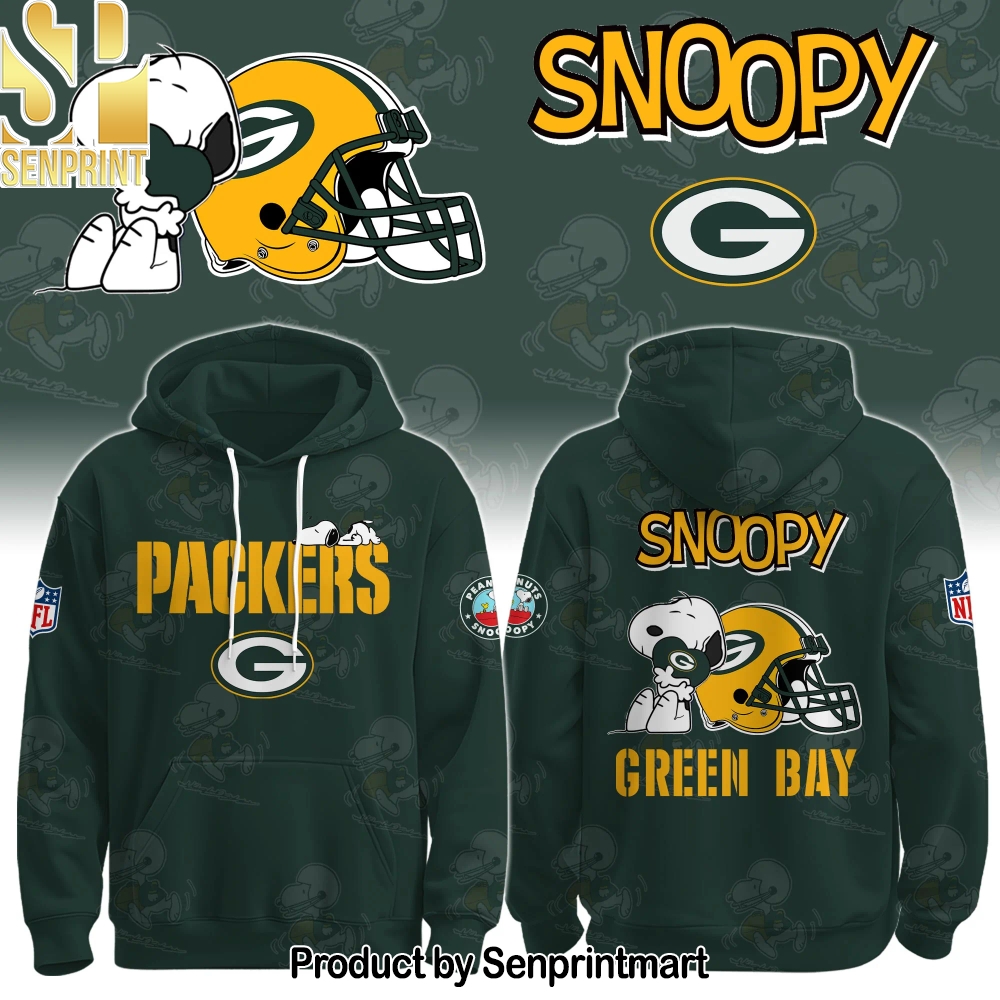 Green Bay Packers x Snoopy Hoodie Unisex Shirt – Sports Fan Outfit 1318