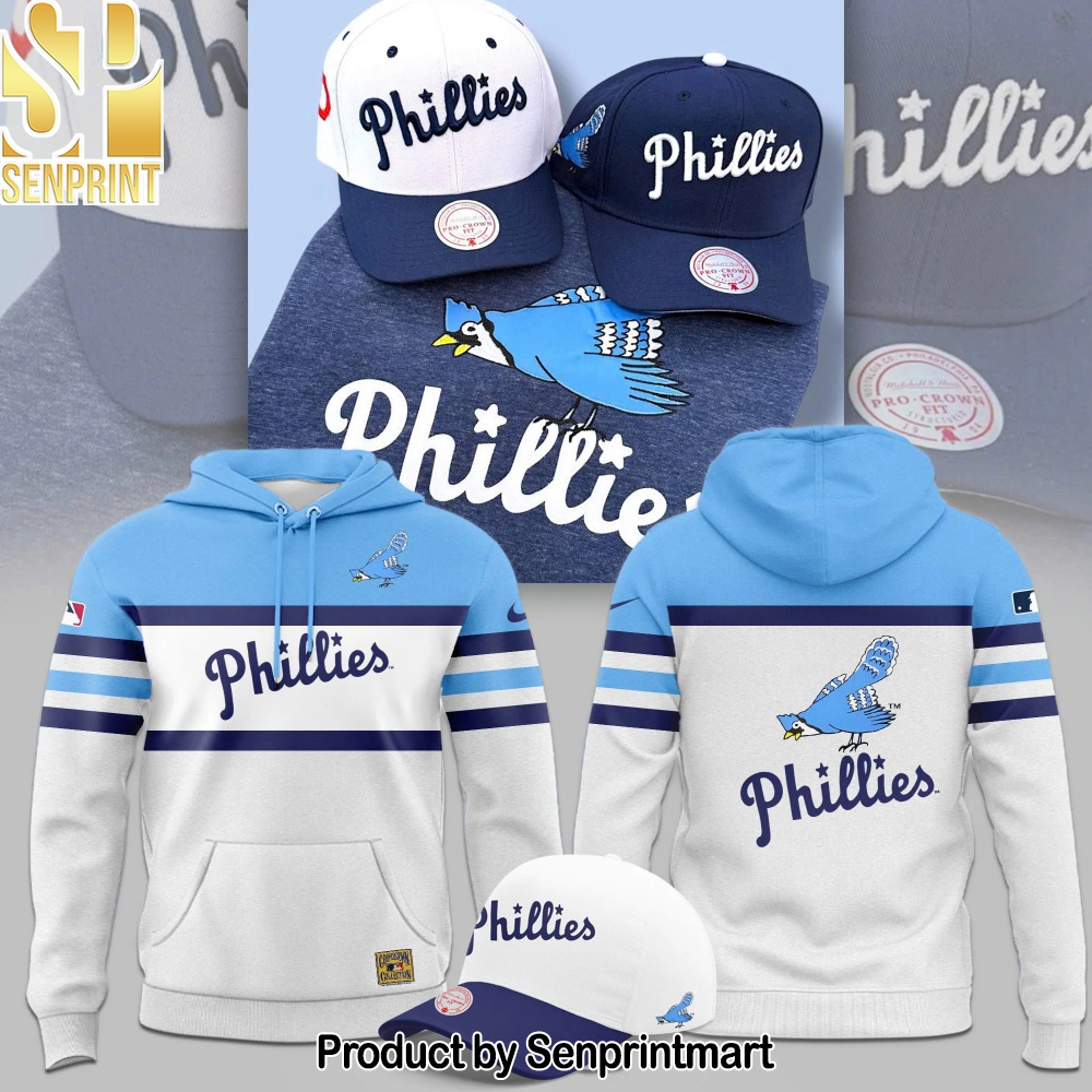 Grey White Blue Blue Jay Logo 40’s Hoodie For Fans – Sports Fan Outfit 4042