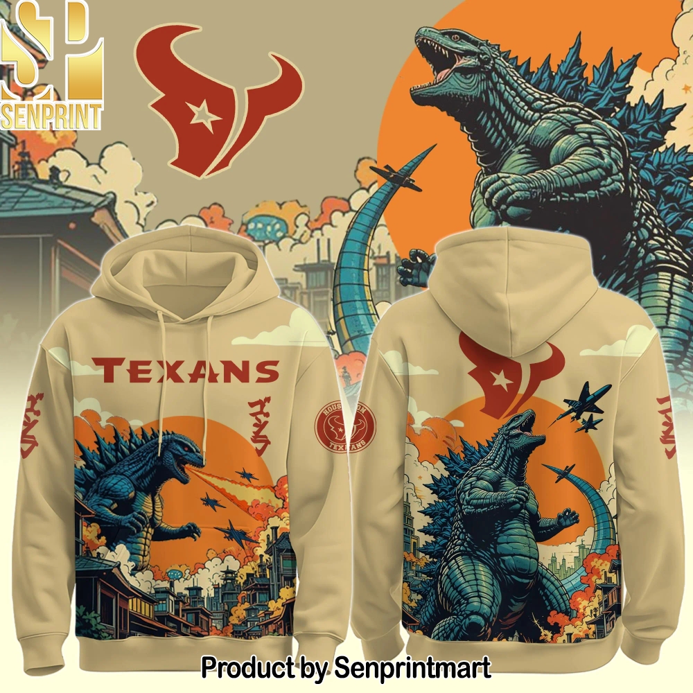 HOU Texans Special Godzilla Hoodie – Sports Fan Outfit 3106