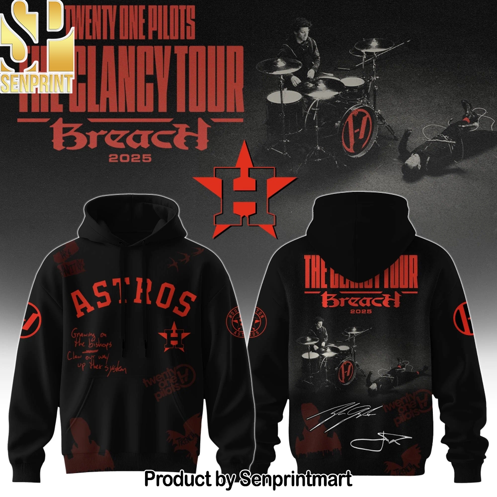 HOU x Twenty One Pilots The Glancy Tour 2025 Hoodie Limited Edition – Sports Fan Outfit 4037