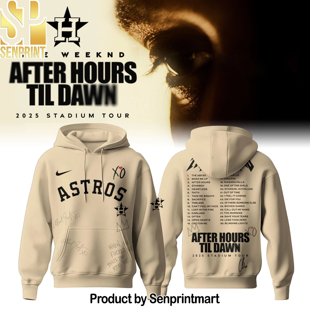 Houston Astros x The Weeknd After Hours Til Dawn Hoodie Limited Edition – Sports Fan Outfit 3613