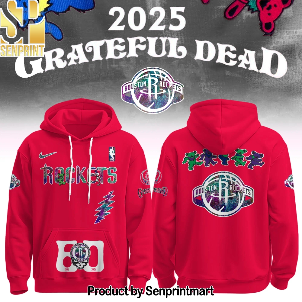 Houston Rockets x Grateful Dead 60th Hoodie Editions Limited 1965 2025 – Sports Fan Outfit 3272