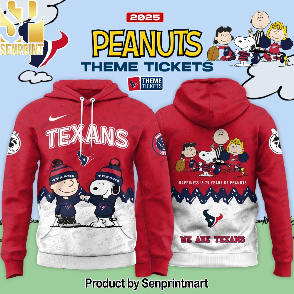 Houston Texans x Peanuts Limited Editions 2025 Hoodie – Sports Fan Outfit 3121