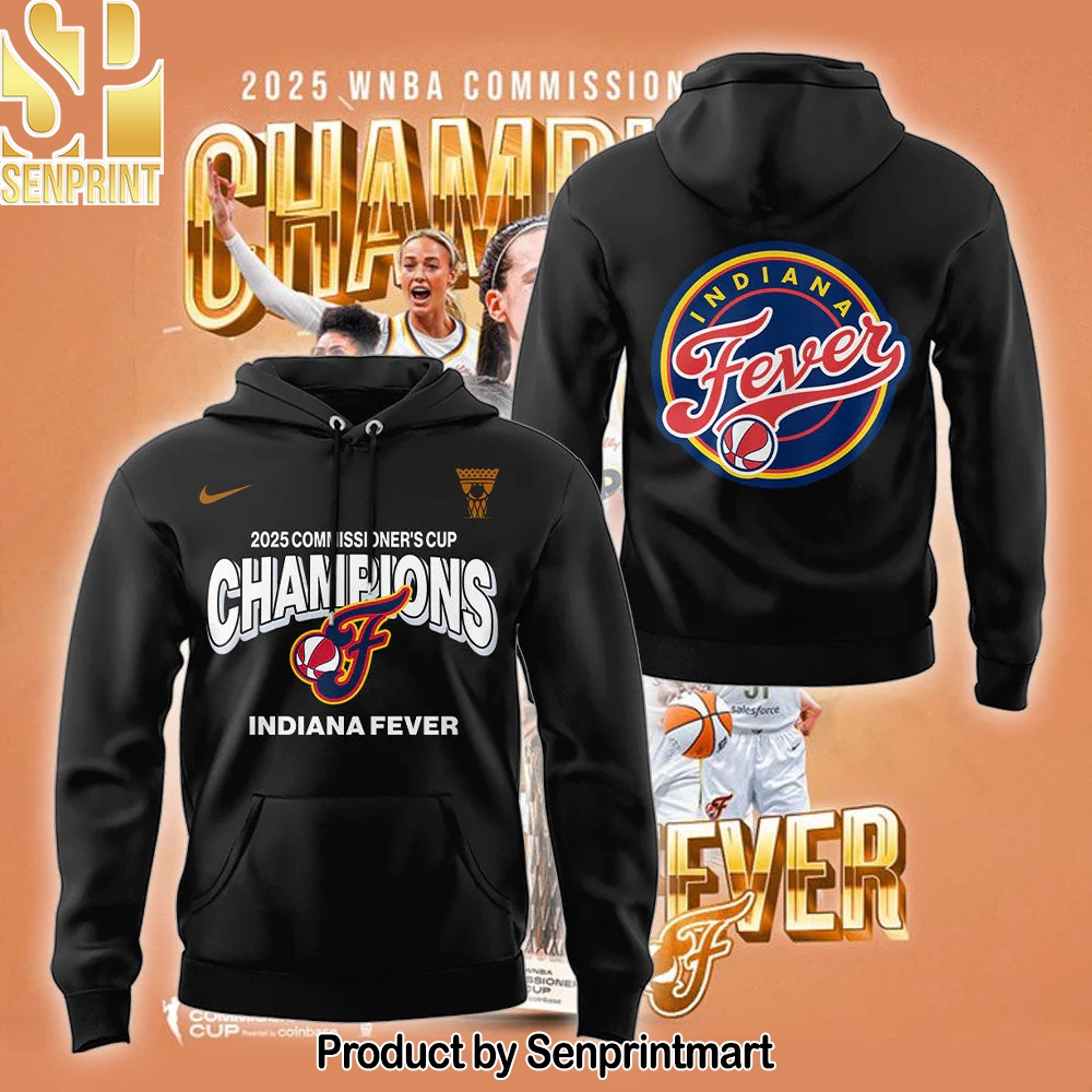 Indiana Fever 2025 WNBA Commissioner’s Cup Champions Hoodie – Sports Fan Outfit 2031