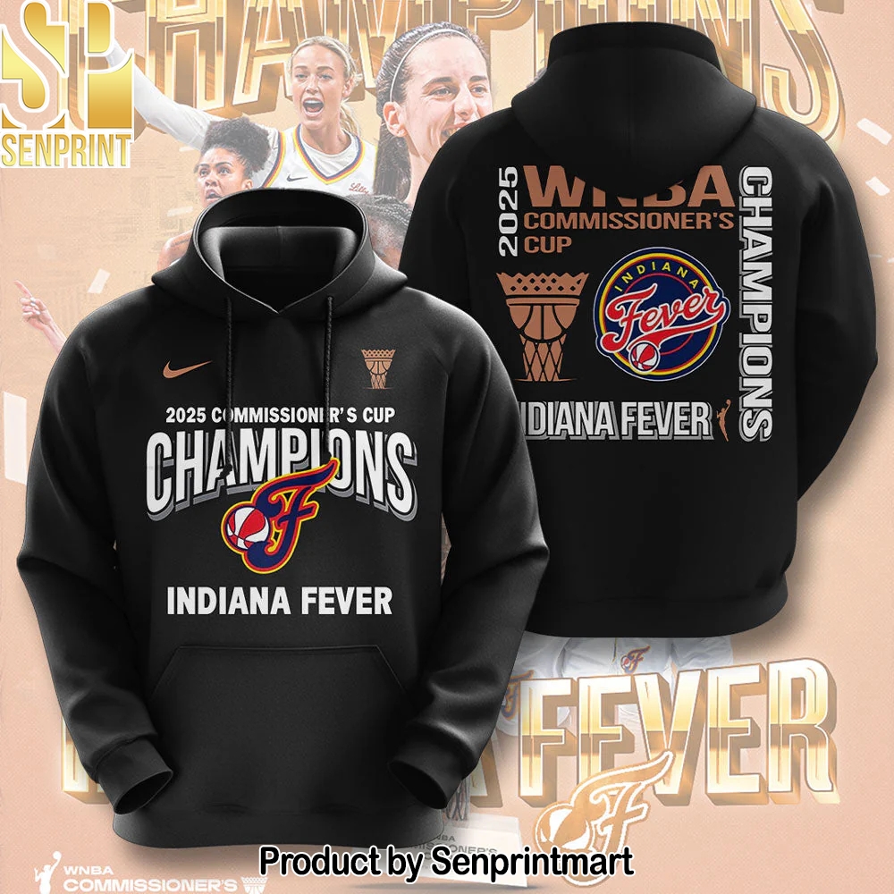 Indiana Fever 2025 WNBA Commissioner’s Cup Champions Hoodie – Sports Fan Outfit 2476