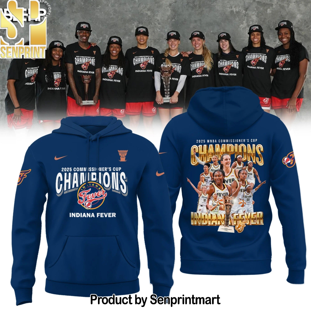 Indiana Fever 2025 WNBA Commissioner’s Cup Champions Hoodie – Sports Fan Outfit 2717
