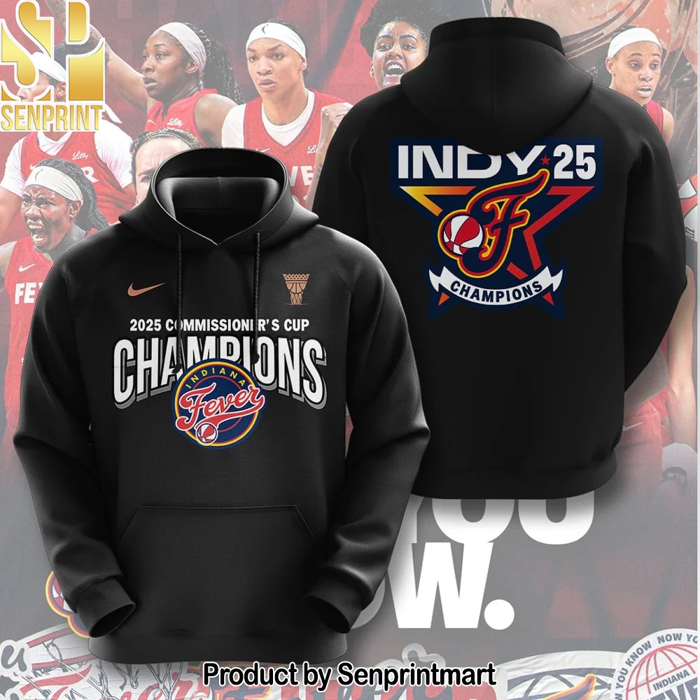 Indiana Fever 2025 WNBA Commissioner’s Cup Champions Hoodie – Sports Fan Outfit 2841