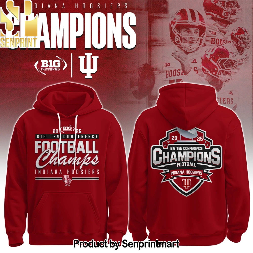 Indiana Hoosiers Football Big Ten Championship Unisex Shirt – Sports Fan Outfit 2218