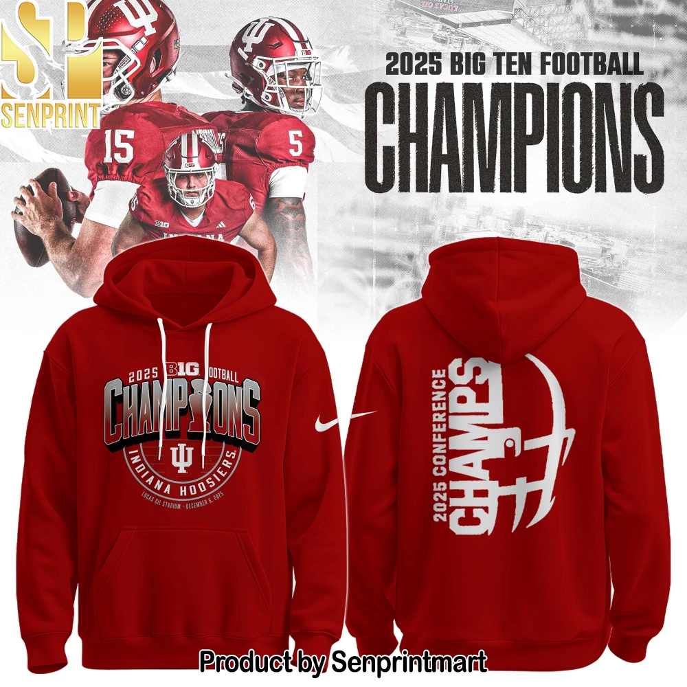 Indiana Hoosiers Football Big Ten Championship Unisex Shirt – Sports Fan Outfit 3158