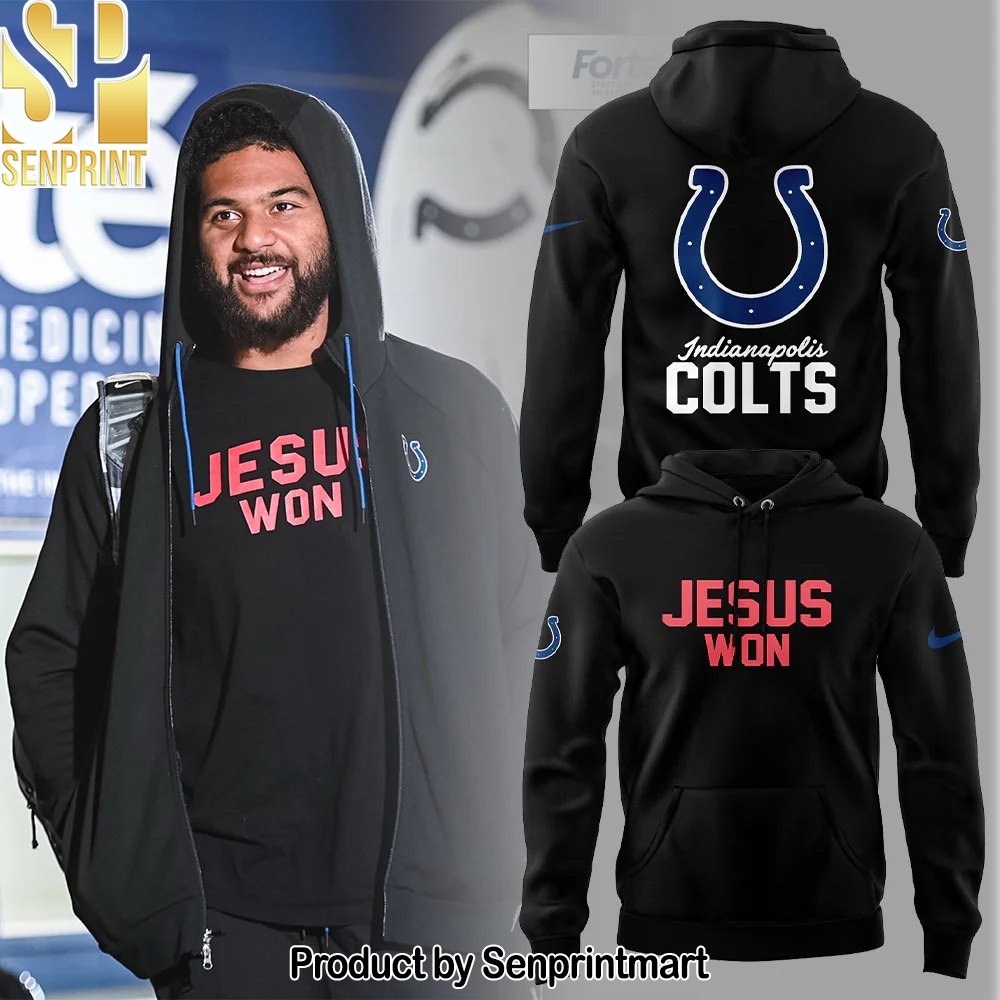 Indianapolis Colts x Jesus Won Hoodie – Sports Fan Outfit 2237