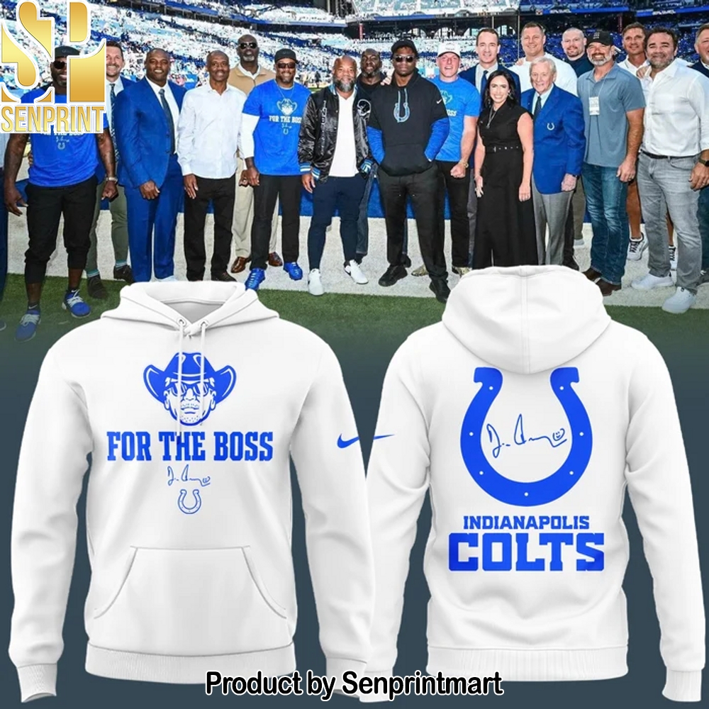 Indianapolis Colts _For the Boss_ White Hoodie – Sports Fan Outfit 3336