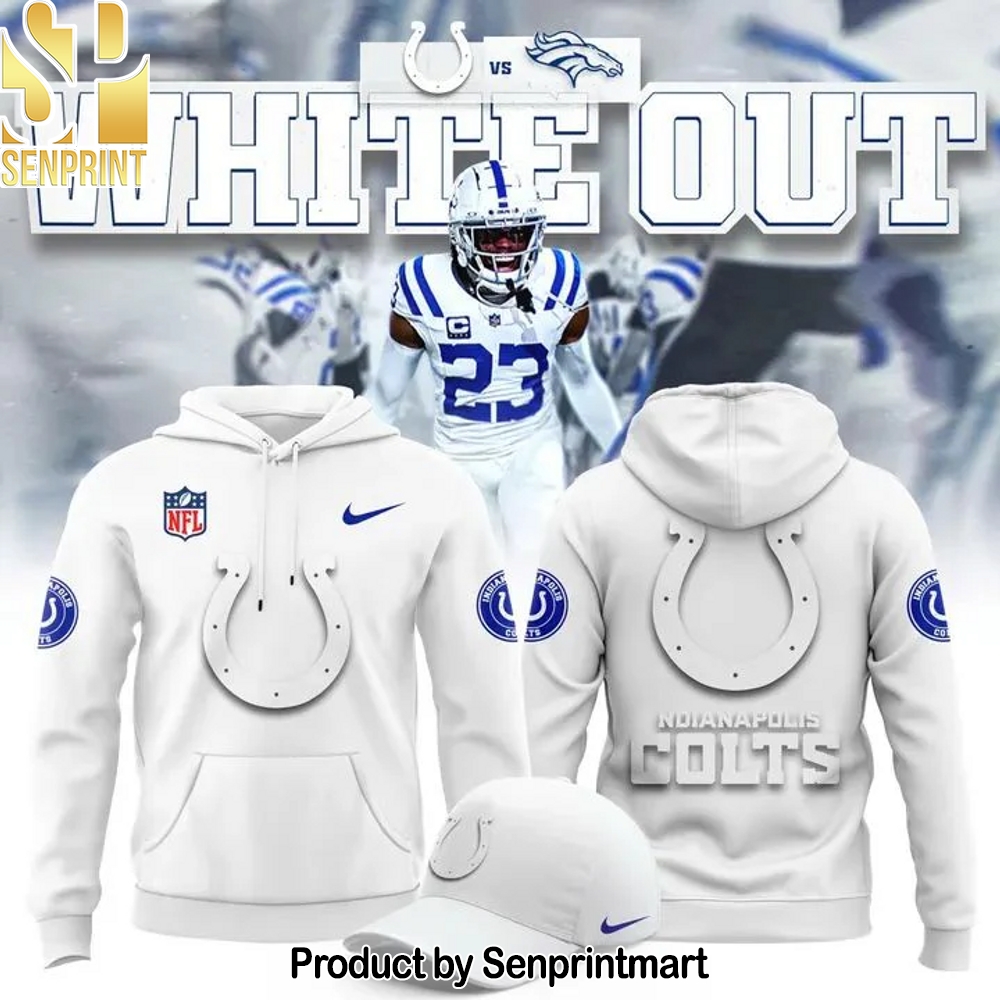 Indianapolis Colts _White Out_ 2025 Hoodie – Sports Fan Outfit 1433