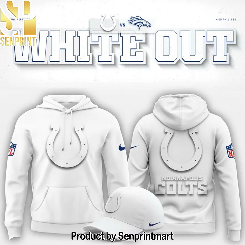 Indianapolis Colts _White Out_ Hoodie V1 – Sports Fan Outfit 1516
