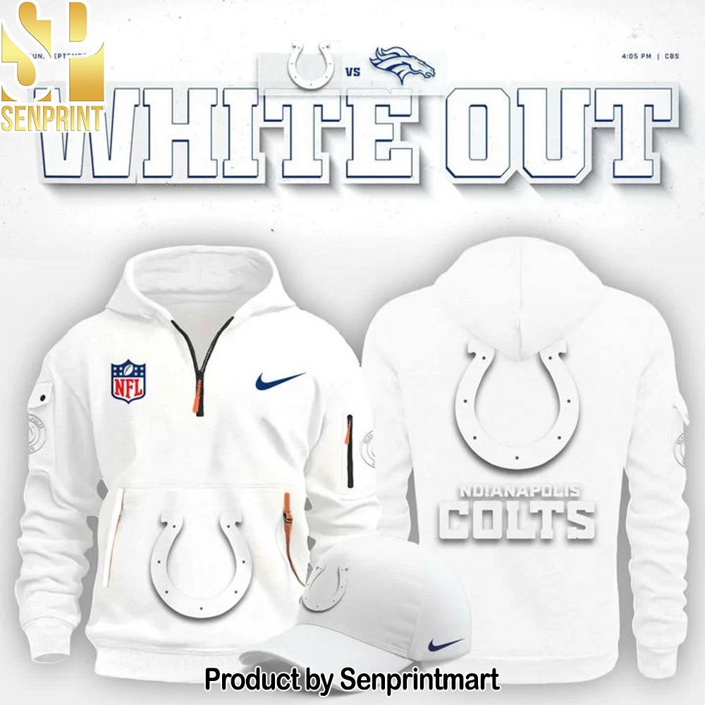 Indianapolis Colts _White Out_ New Hoodie – Sports Fan Outfit 1748
