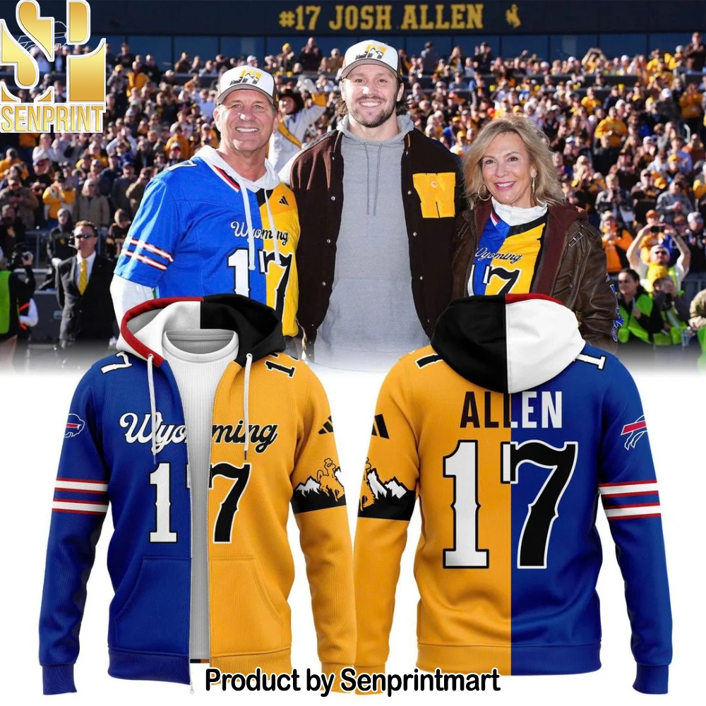 Josh Allen  17 Buffalo Bills x Wyoming Cowboys 3D Unisex Shirt – Sports Fan Outfit 3228