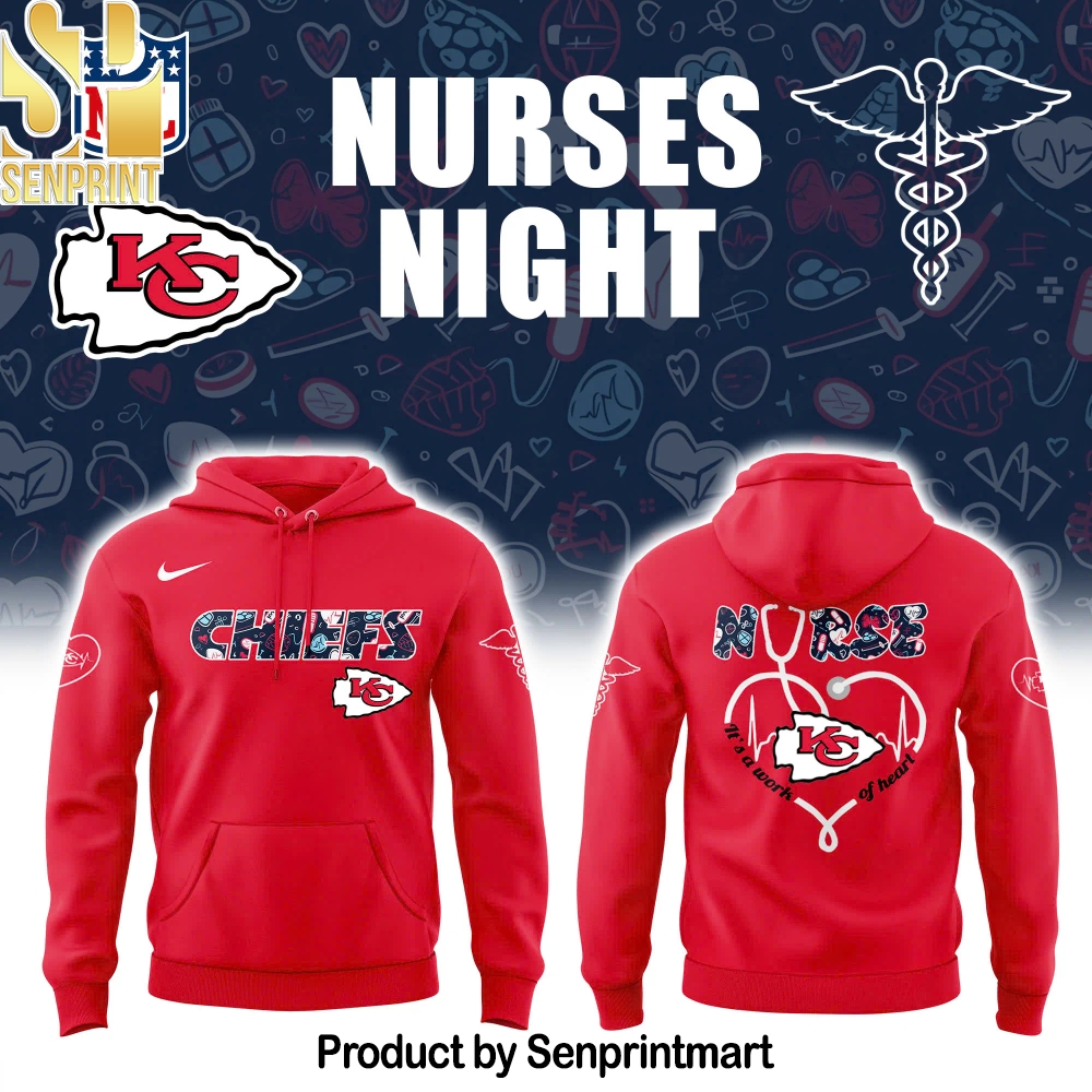Kansas City Chiefs NURSES NIGHT Red Hoodie – Sports Fan Outfit 1651